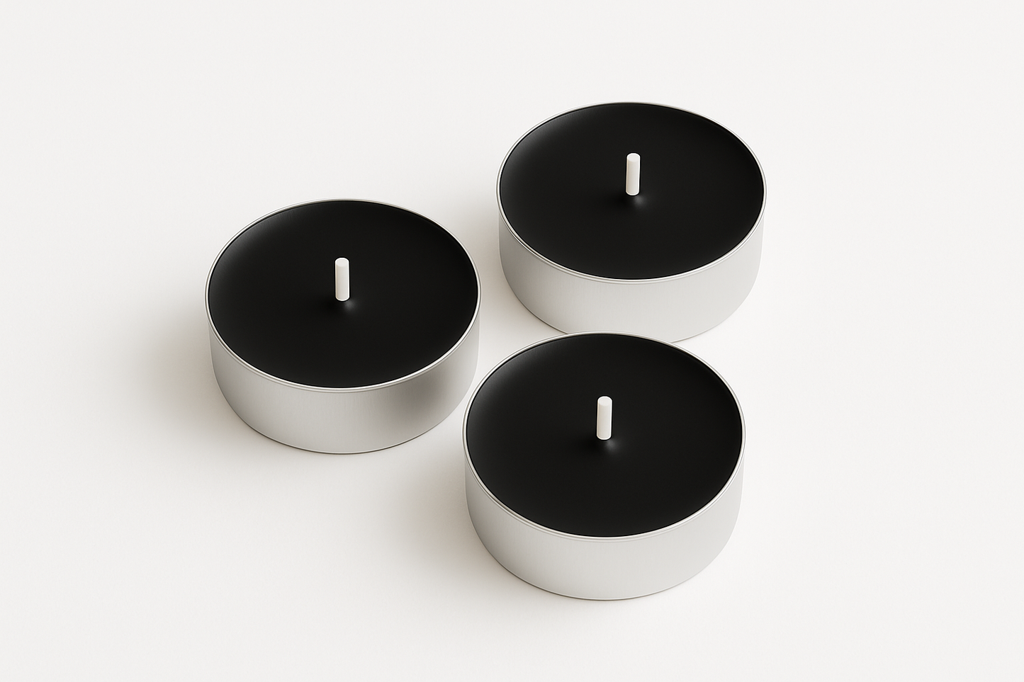 RAYNA Tealight Candles – 10 PCS | Butter Wax Infused with Arabian Botanicals (Black)