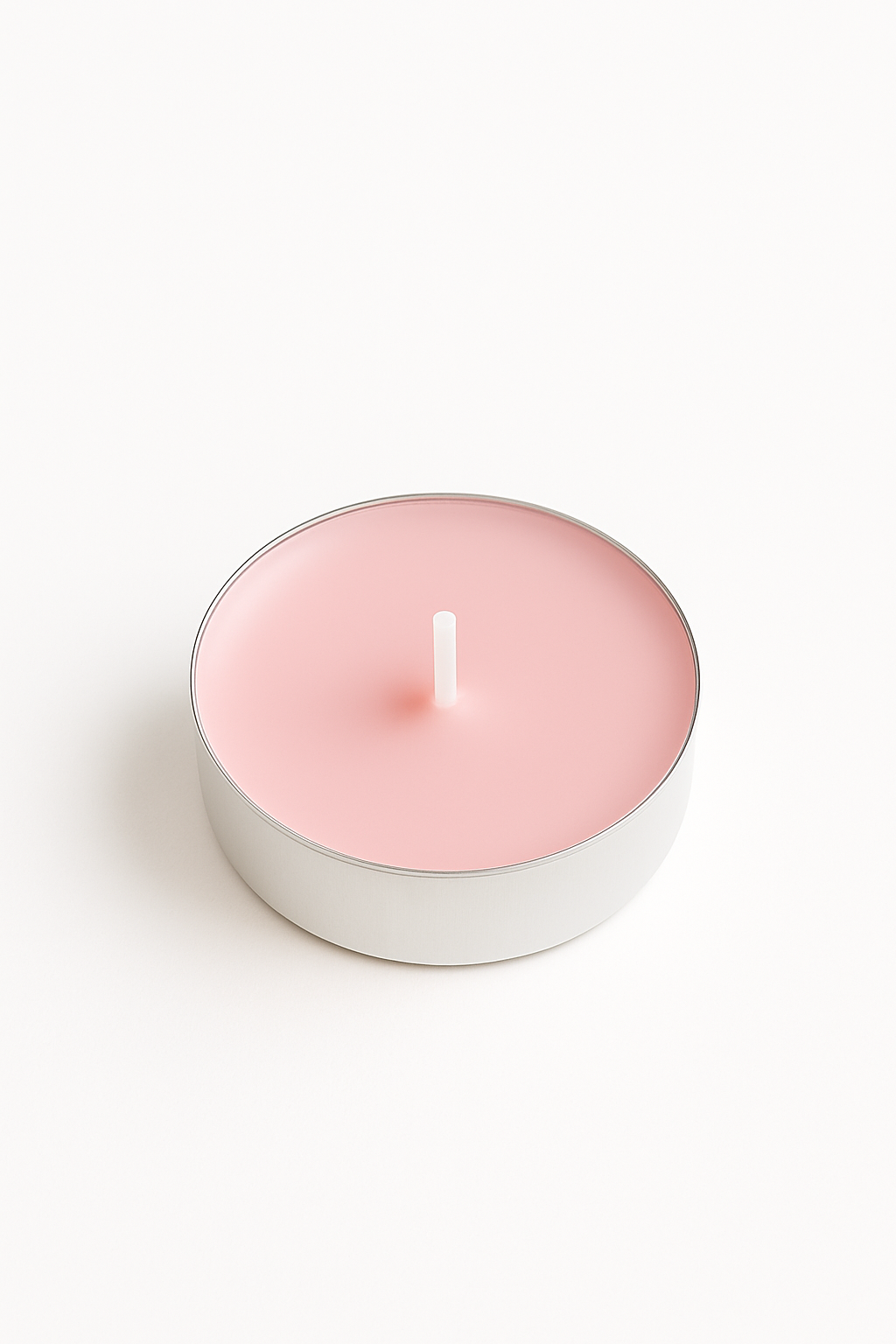 RAYNA Tealight Candles – 10 PCS | Butter Wax Infused with Arabian Botanicals (Soft Pink / Blush Rose )