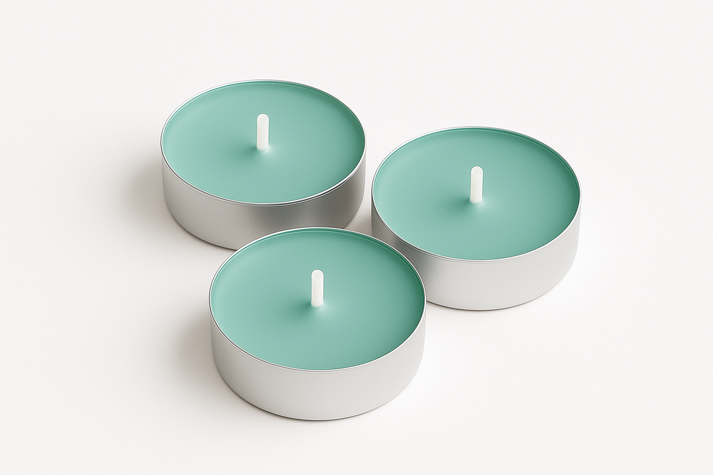 RAYNA Tealight Candles – 10 PCS | Butter Wax Infused with Arabian Botanicals (Ocean foam)