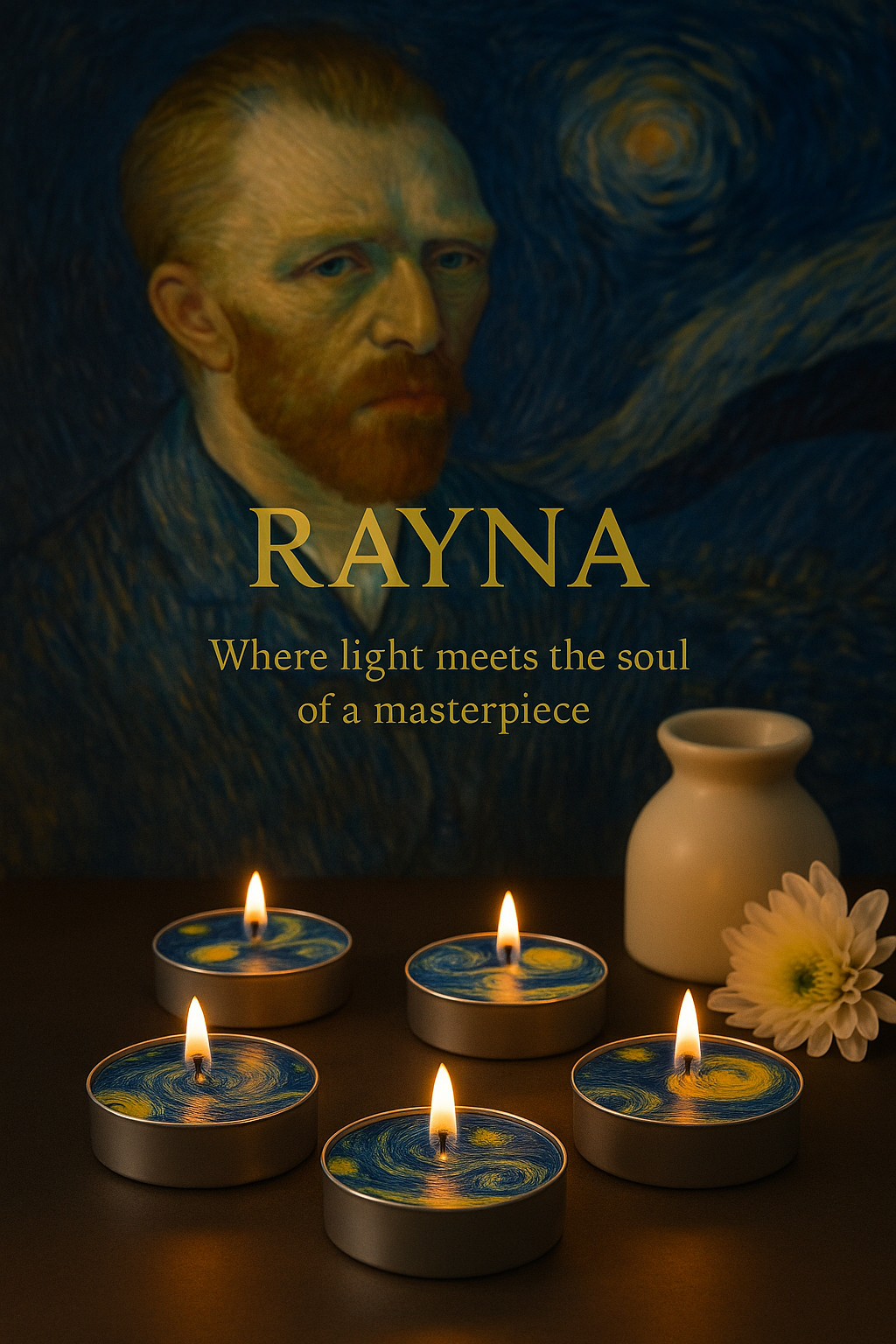 RAYNA Van Gogh Art Tealight Collection