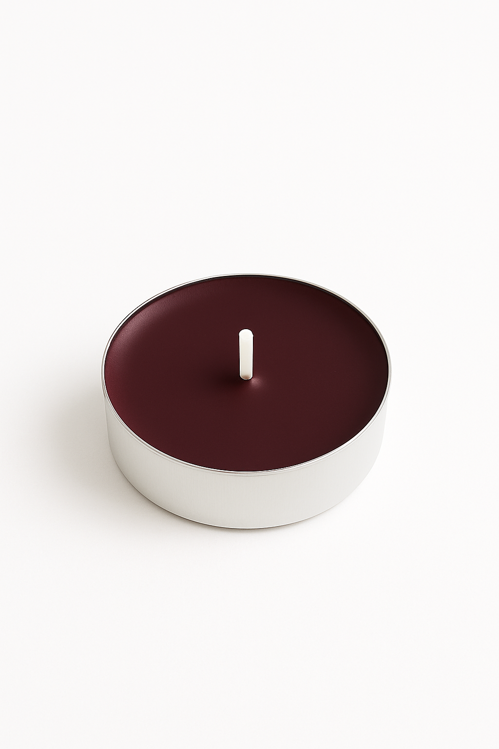 RAYNA Tealight Candles – 10 PCS | Butter Wax Infused with Arabian Botanicals (Deep Burgundy))