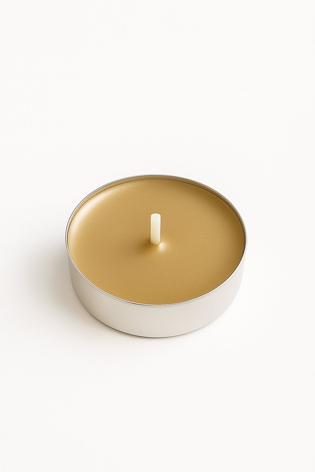 RAYNA Tealight Candles – 10 PCS | Butter Wax Infused with Arabian Botanicals (Champagne Gold)